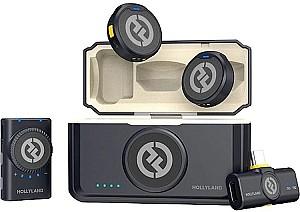 Microfon Hollyland Lark M2 Mini Combo (Shine Charcoal)