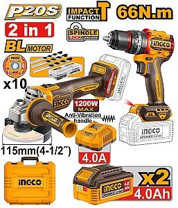 Set de scule electrice INGCO CKLI20256