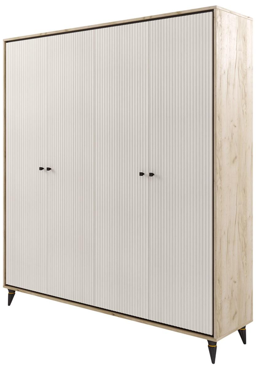 Dulap ML Mobila Oscar Nr.10 Kraft Gri / Stejar FLoernta