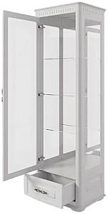 Dulap cu vitrina ML Mobila Marseli 2 Nr.12 Alb / Stejar Polar