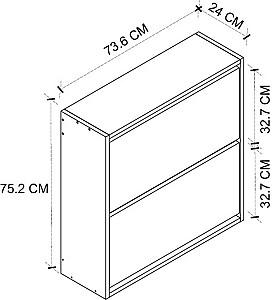 Dulap pentru incaltaminte Bofigo 18-02-01 White