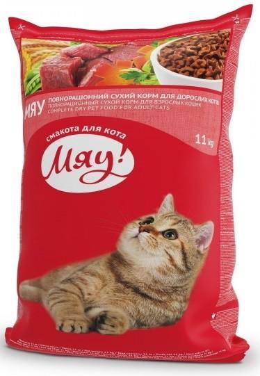 Hrana uscata pentru pisici Myau Adult Meat 11kg