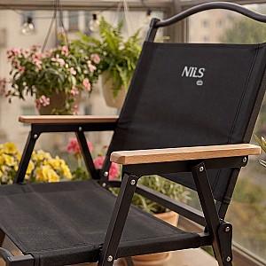 Scaun pliabil Nils Camp NC4307 Black