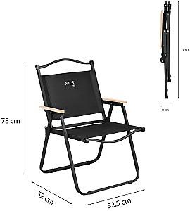 Scaun pliabil Nils Camp NC4307 Black