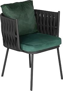 Scaun terasa Papatya Aura Anthracite / Green
