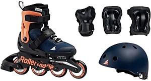 Role copii Rollerblade  Microblade Cube Blu Notte/Aran size 33-36