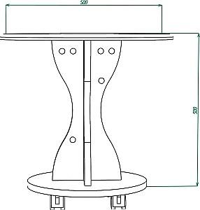 Masuta de cafea, reviste ML Mobila ML-7 Antracit