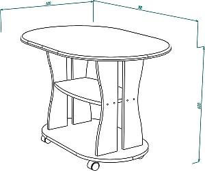 Masuta de cafea, reviste ML Mobila ML-9 Antracit