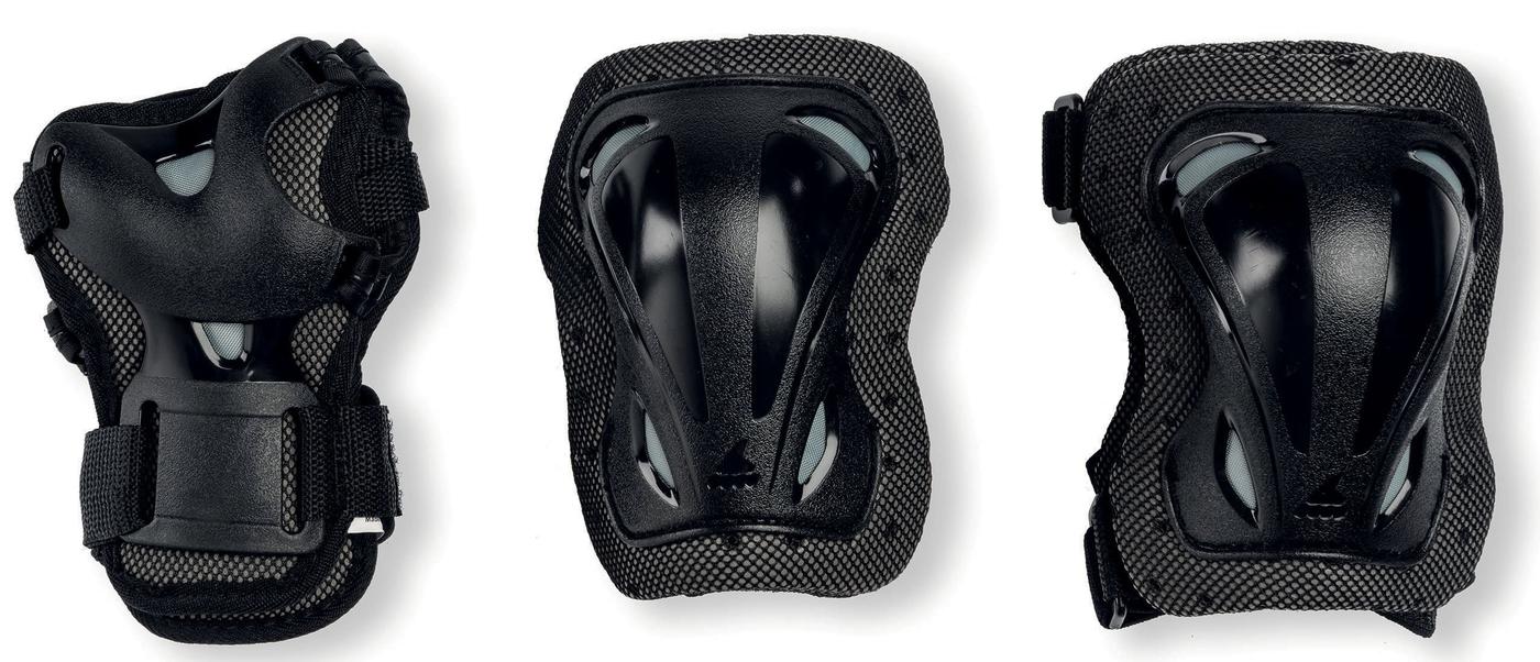 Echipament de protectie Rollerblade  Skate Gear Junior 3 Pack XS Black (069P0200100)