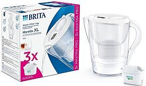 Cană filtrantă pentru apă BRITA Marella XL White 3X Filter