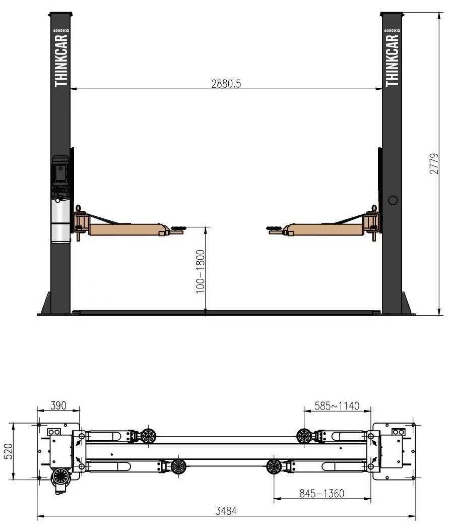 Echipament de ridicare Thinkcar TVL 240S