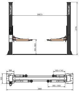 Echipament de ridicare Thinkcar TVL 240S