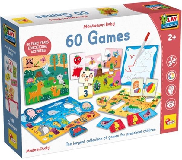 Joc de logica Lisciani Montessori Baby 60 Games (EN102877)