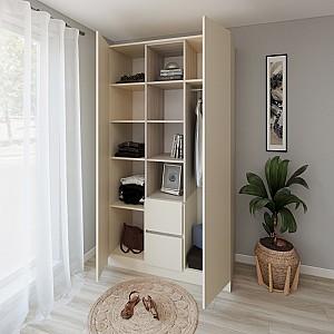 Dulap Smartex N14 120 cm Ivory / Stejar Deschis