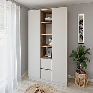 Dulap Smartex N14 120 cm Cașmir / Stejar Închis