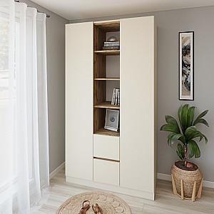 Dulap Smartex N14 140 cm Ivory / Stejar Închis