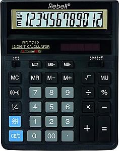 Calculator de masa Rebell " 888", 12 cifre, 155x205 mm, BDC712GL, negru
