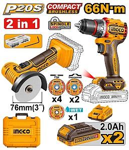 Set de scule electrice INGCO CKLI20766