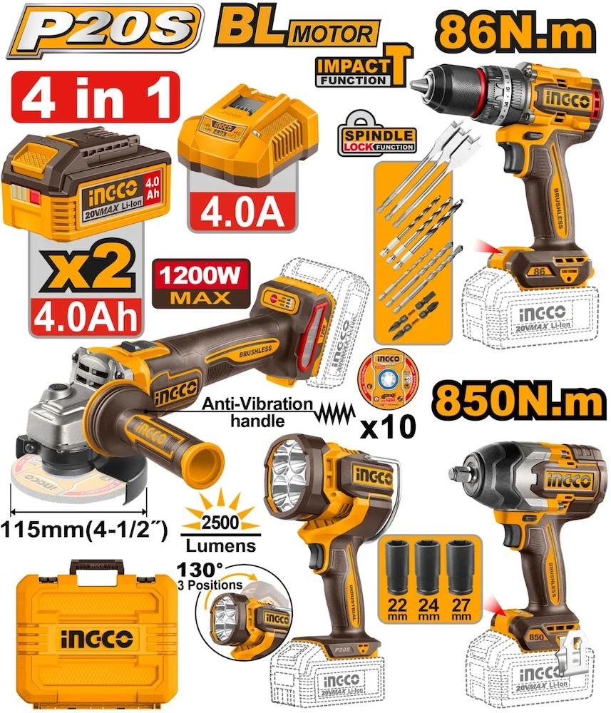 Set de scule electrice INGCO COSLI251192