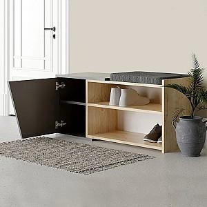 Dulap pentru incaltaminte Hanah Home Fiona Oak Anthracite