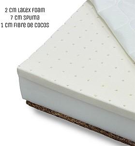 Saltea pentru copii Eucalyptus Latex Cocos 120x60x10cm (MD-024)