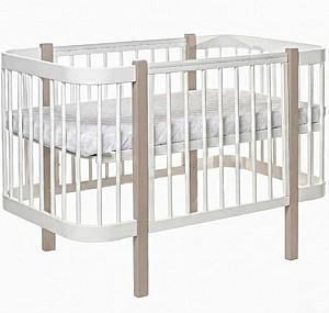 Patut copii Eucalyptus Karol Plus Longitudinal (DS-905) Alb/Cappuccino