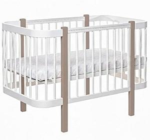Patut copii Eucalyptus Karol Plus Longitudinal (DS-905) Alb/Cappuccino
