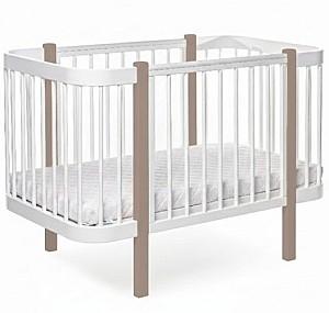 Patut copii Eucalyptus Karol Plus Longitudinal (DS-905) Alb/Cappuccino