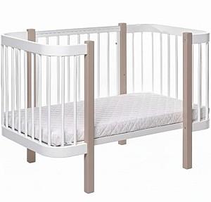Patut copii Eucalyptus Karol Plus Longitudinal (DS-905) Alb/Cappuccino