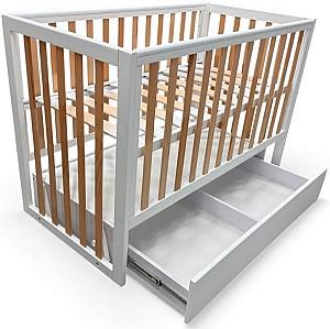 Patut copii Eucalyptus Mia Premium Elite Transversal (DS-406) Alb/Natural