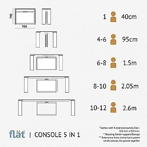 Masa ArtFlame Console Grey/Beige 2.6m