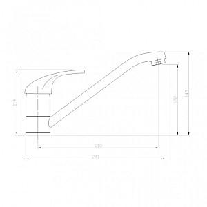Baterie pentru lavoar VLM Mitris Black