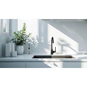 Baterie pentru lavoar Invena Ligaria Black