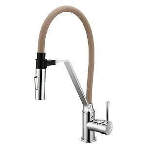 Baterie pentru lavoar Invena Terra Beige/Chrome