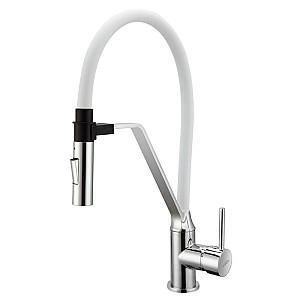 Baterie pentru lavoar Invena Terra White/Chrome