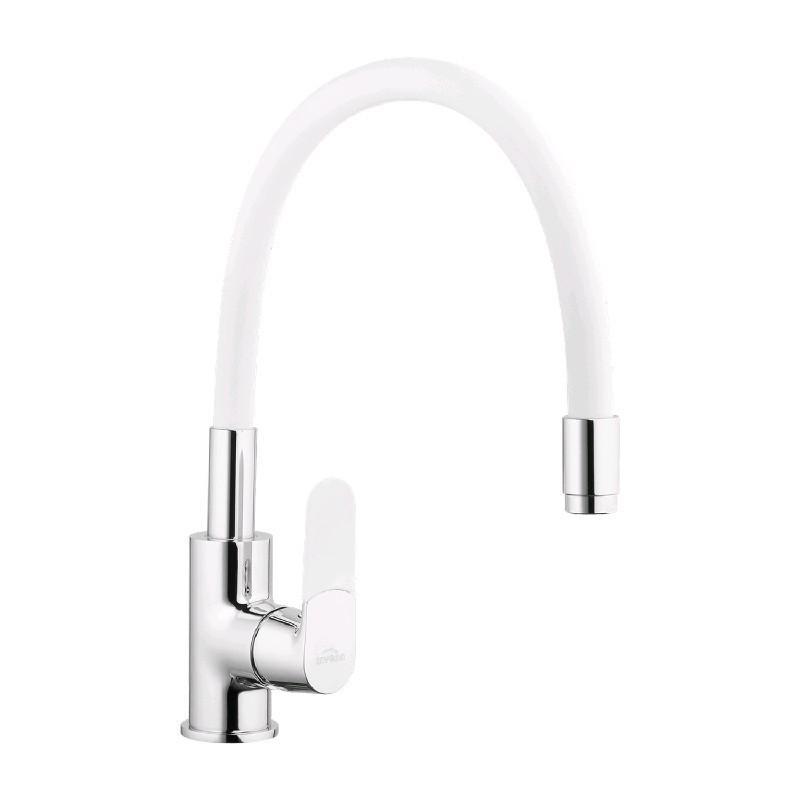 Baterie pentru lavoar Invena Joga White/Chrome