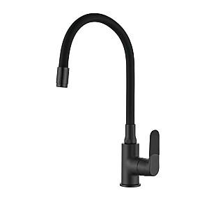 Baterie pentru lavoar Invena Joga Plus Black