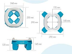 Oala copii Roxy Kids HandyPotty Blue (HP-255B)