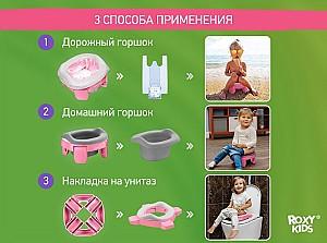 Oala copii Roxy Kids HandyPotty Pink/Purple (HP-255E)