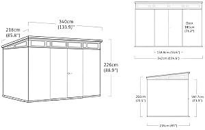 Casuta de gradina Keter Artisan Brun-Gri / Antracit (57968)