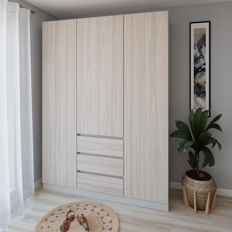 Dulap Smartex N16 160 cm Cașmir / Stejar Deschis