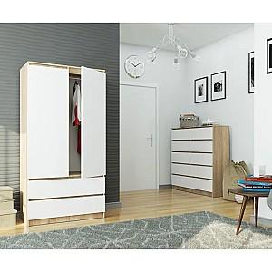 Dulap Akord S90 2D2SZ Sonoma Oak/White