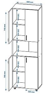 Dulap Pehotin SHD-1 Stejar Sonoma(Bej)