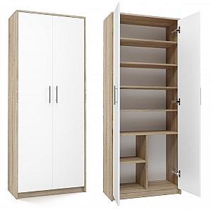 Dulap TopEshop Oliv 2D Alb Mat/Stejar Sonoma (Bej)