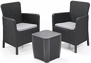 Set mobila de gradina Keter Trenton Graphite/Cold Grey