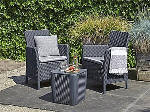 Set mobila de gradina Keter Trenton Graphite/Cold Grey