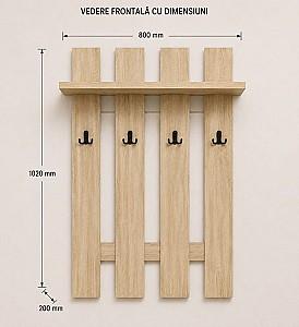 Cuier VLM MobM 102x80 cm ( Stejar sonoma )
