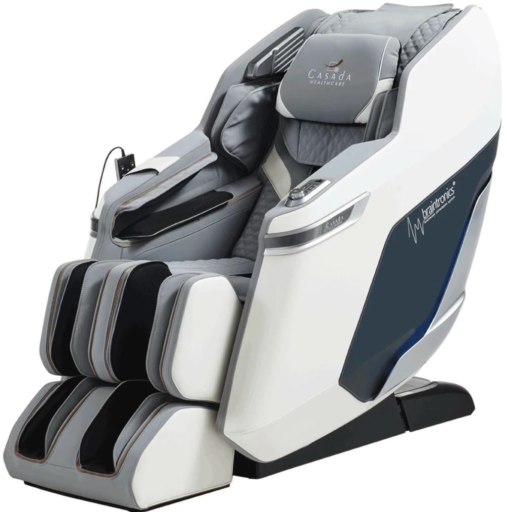 Fotoliu de masaj Casada Pollux (White / Gray)
