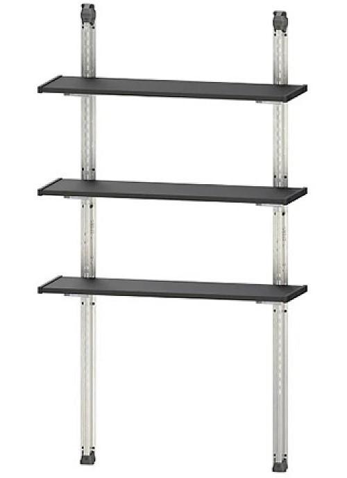 Rafturi pentru depozitare Keter Shelving Kit 100 Black