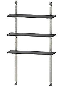 Rafturi pentru depozitare Keter Shelving Kit 100 Black